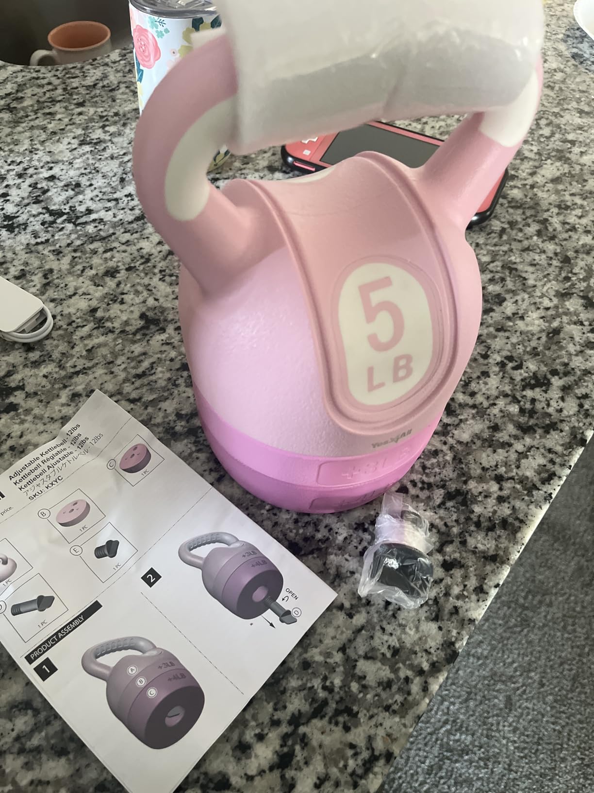 Yes4All Kettlebell Sets - Adjustable Kettlebell Set for Strength Training - Kettlebells Adjustable Weight for Versatile Workouts customer photo 1