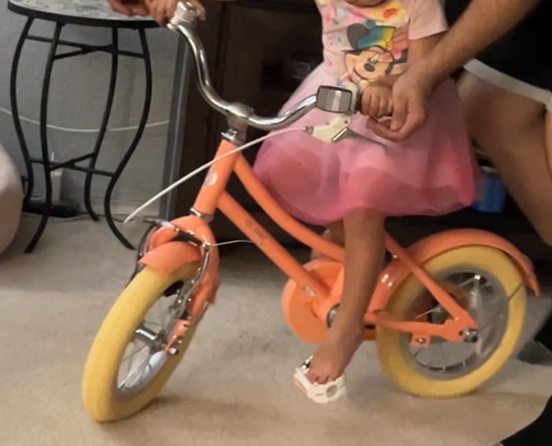 Glerc Little Molly 12-20 Inch Kids Retro Cruiser Bike for 2-13 Year Old with Wicker Basket & Training Wheels/Kickstand, Multiple Colors customer photo 1