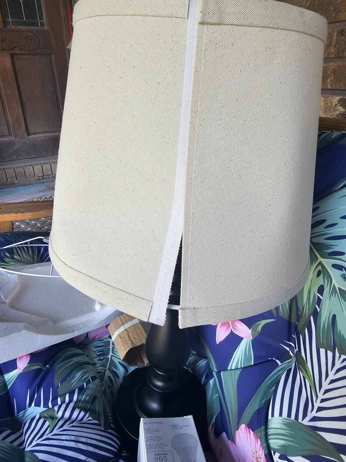 EJIAXIN Lamps for Bedroom Set of 2,Touch Bedside Table Lamp with USB C+A Ports,Dimmable Nightstand Lamps with Round Fabric Linen Lampshade for Living Room Reading Bed Side End Table,Bulbs Included customer photo 2