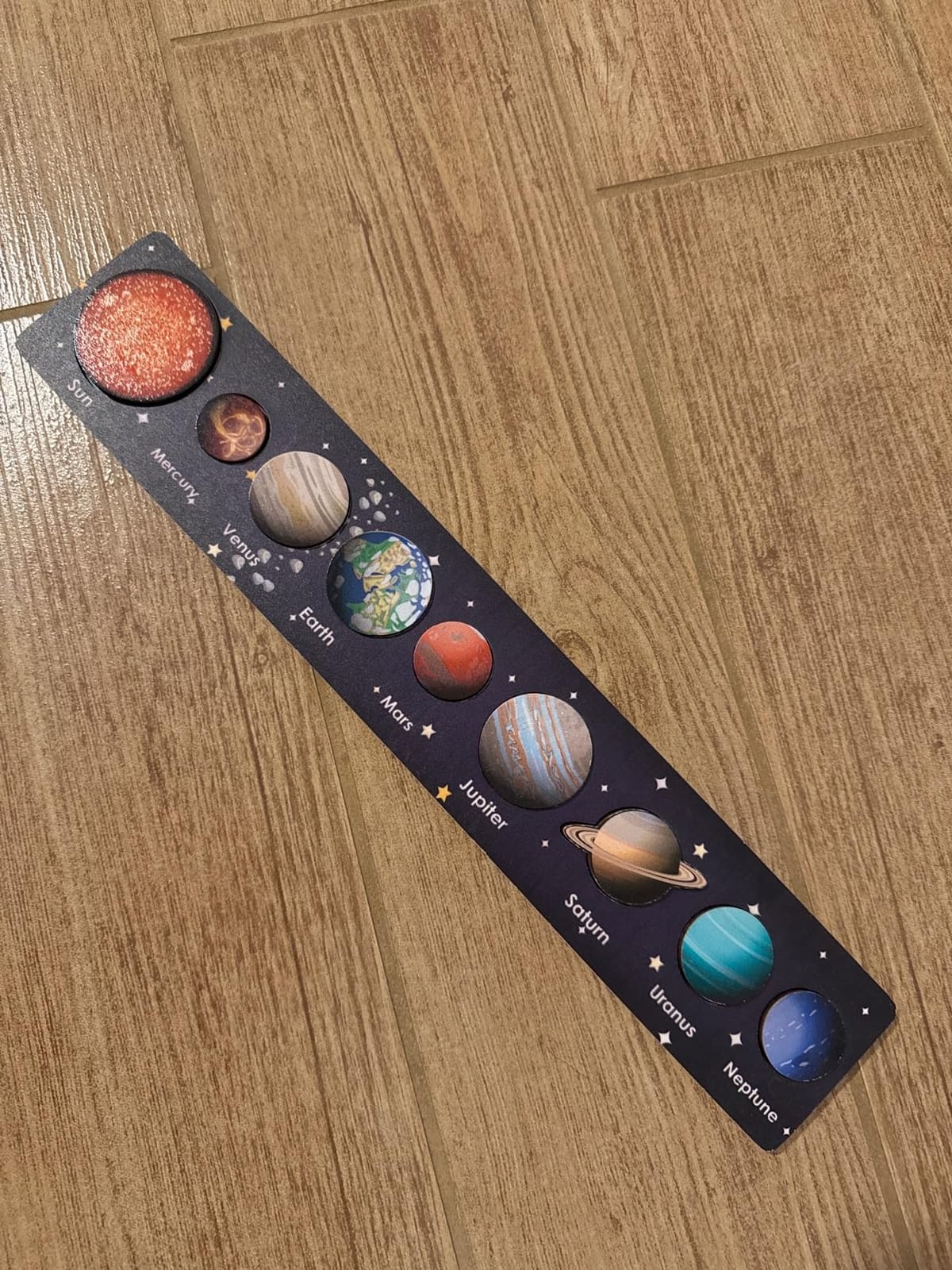 Zeoddler Solar System Puzzle for Kids 3-6, Wooden Space Toys for Kids, Planets for Kids, Preschool Learning Activities, Gift for Boys, Girls customer photo 1