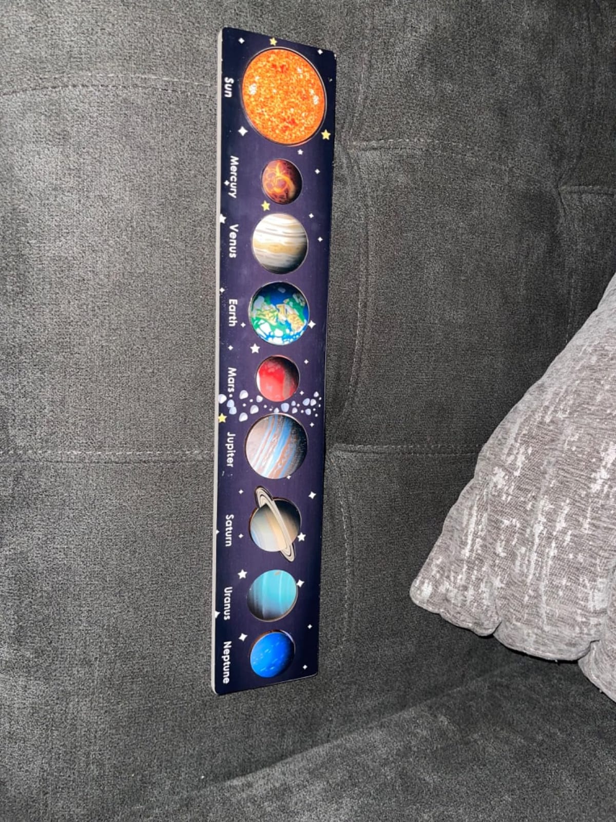 Zeoddler Solar System Puzzle for Kids 3-6, Wooden Space Toys for Kids, Planets for Kids, Preschool Learning Activities, Gift for Boys, Girls customer photo 2
