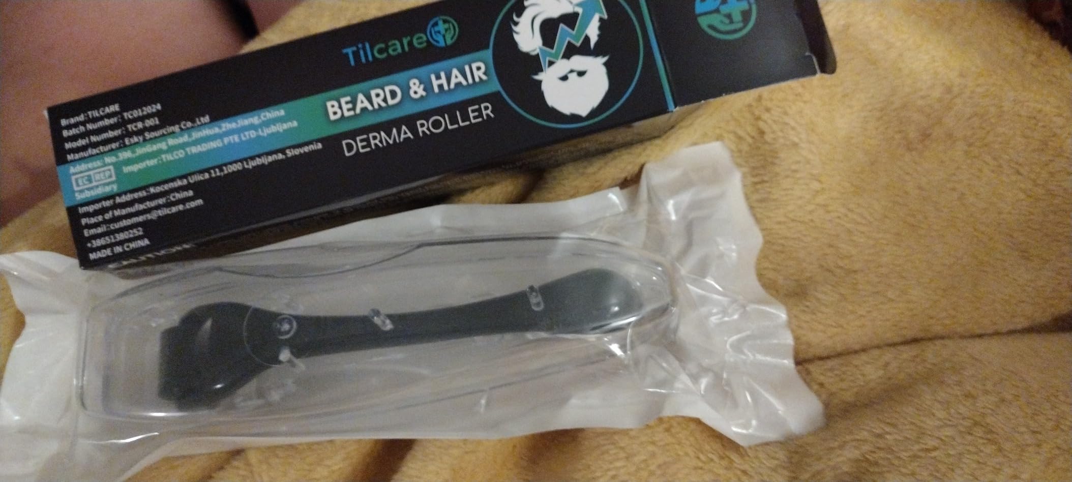 Beard and Hair Derma Roller (2 Pack) by Tilcare - Sterile Titanium Derma Roller 0.25mm customer photo 2