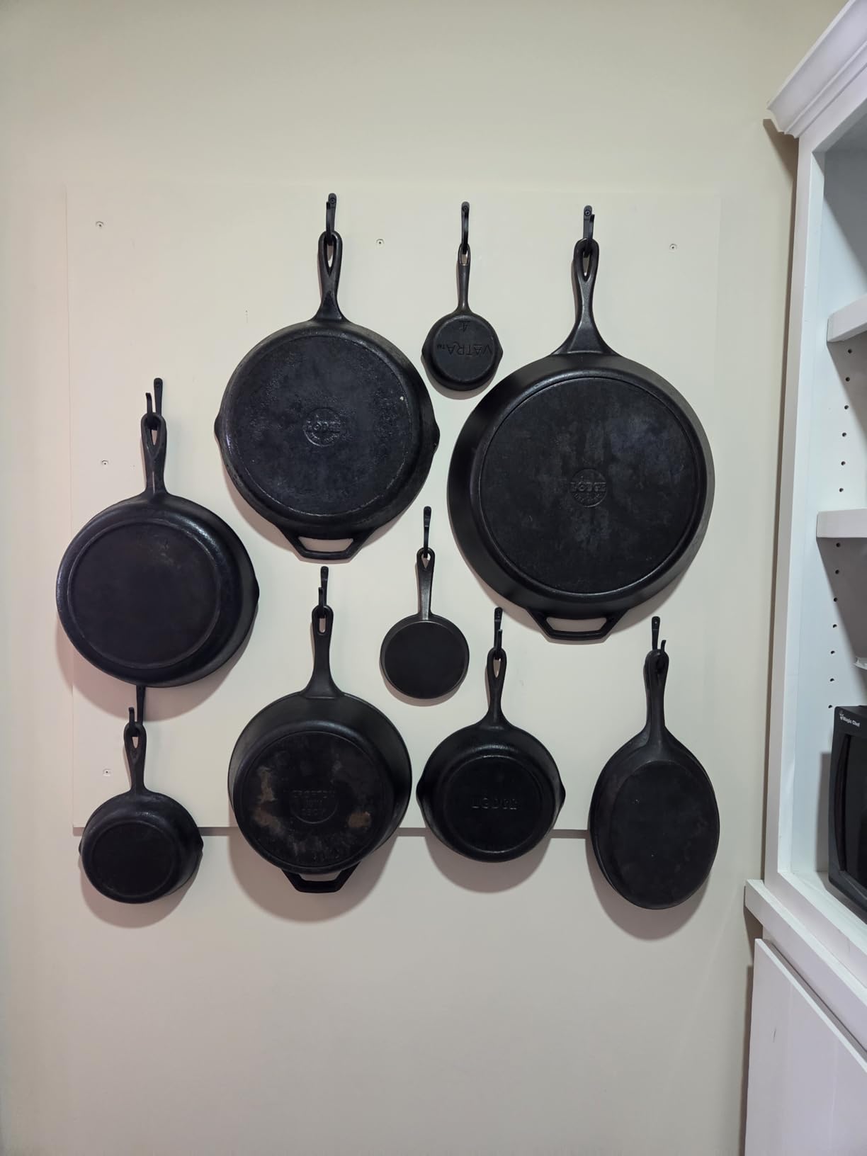 Railroad Spike Cast Iron Hooks (10 Pack) Handmade Blacksmith, Wall Mounted Farmhouse Decorative Hooks, PowderCoated for Interior or Exterior Use, Rust Proof for Hanging Coats, Bags or Pots (Black) customer photo 2