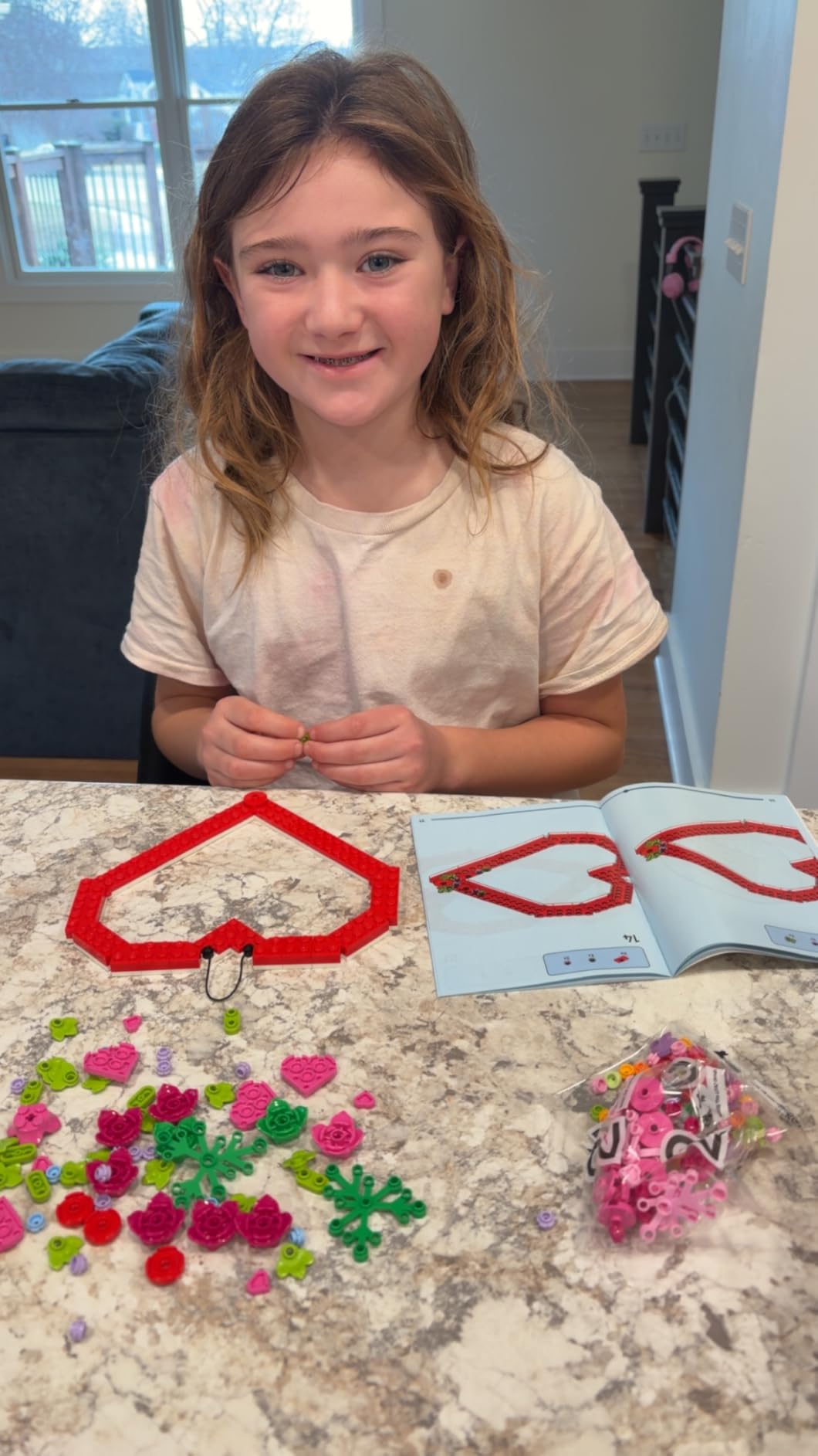 LEGO Heart Ornament Building Toy Set - Fun Arts and Crafts Idea for Girls and Boys, Ages 9+ - Display on The Wall as Home Decoration - Gifts for Kids - 40638 customer photo 1