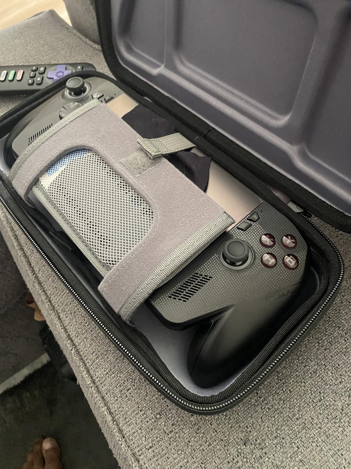 JSAUX Carrying Case for Steam Deck/ROG Ally, Hard Shell Travel Case | Large-capacity Storage, Fits Charger and Dock, Portable Case for Steam Deck OLED customer photo 1
