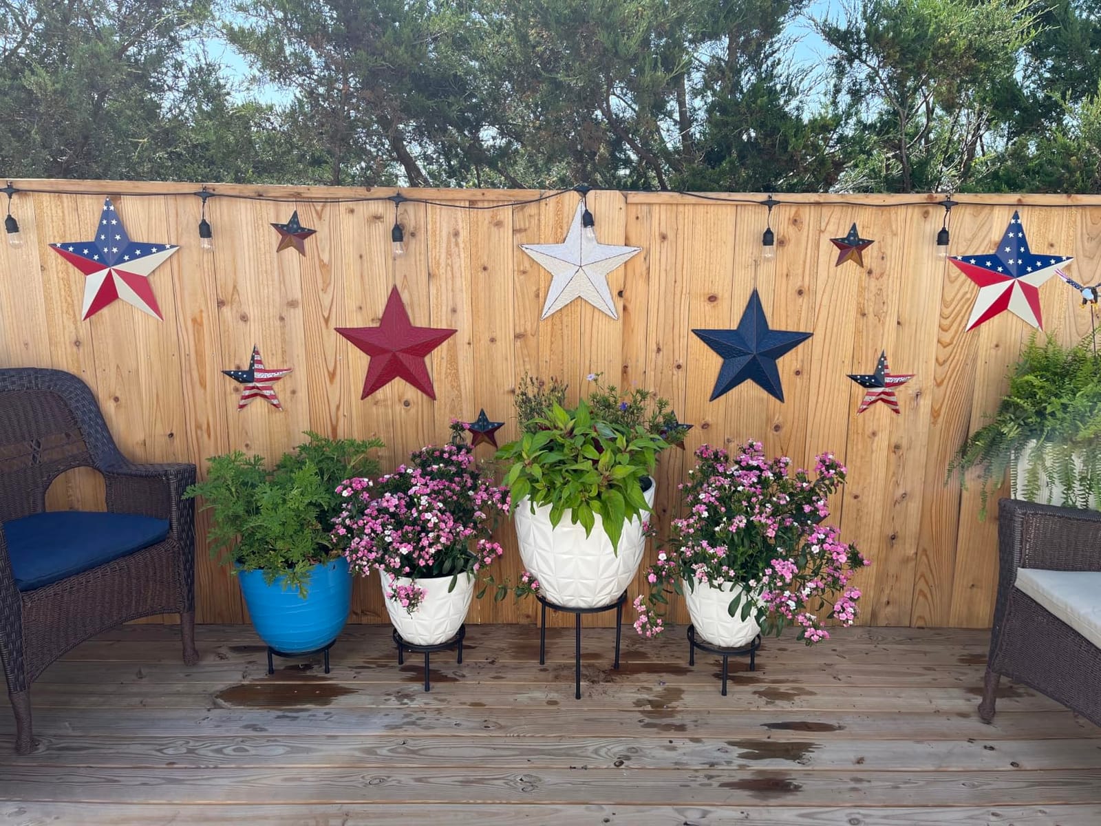Linpla 5-Pack Decent Metal Plant Stand Indoor Outdoor Low Plant Shelf customer photo 2