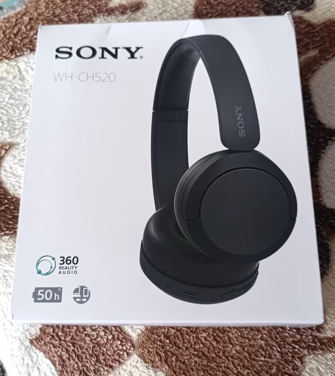 WH-CH520 Wireless On-Ear Bluetooth Headphones with Microphone, Blue | Comfortable Lightweight Design, Up to 50 Hrs Battery with Quick Charging, Multipoint Connection, Clear Calls, Swivel design customer photo 2