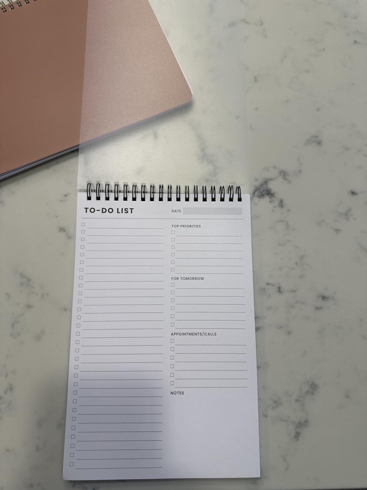 To Do List Notepad with Multiple Functional Sections, Spiral Daily Planner customer photo 1