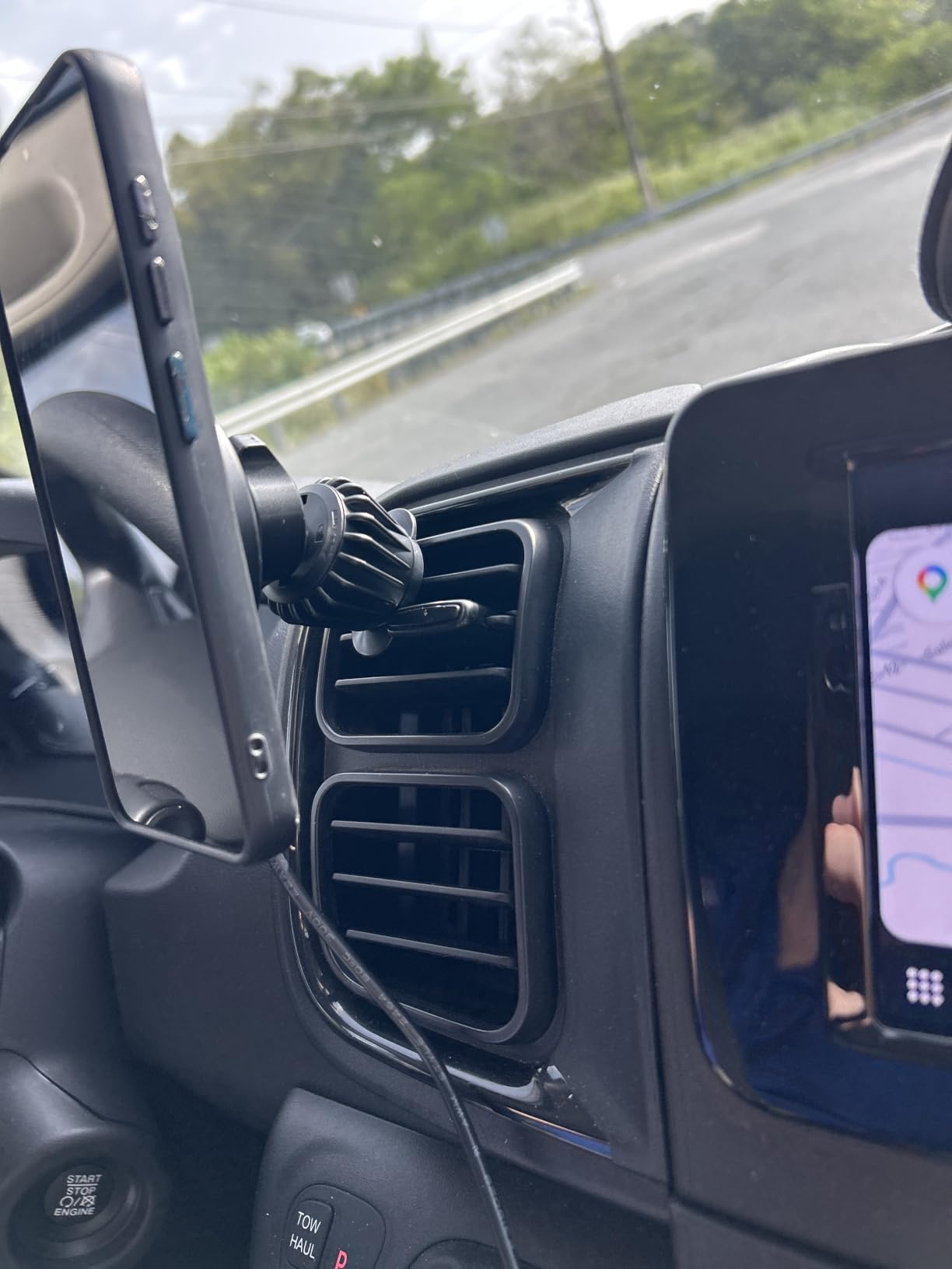 Coolpow Magsafe Car Mount Charger, Magnetic Wireless Car Charger for iPhone | Magsafe Car Charger Magnetic Phone Holders for Your Car Accessories Car Phone Holder Mount for iPhone 17 16 15 (Black) customer photo 1