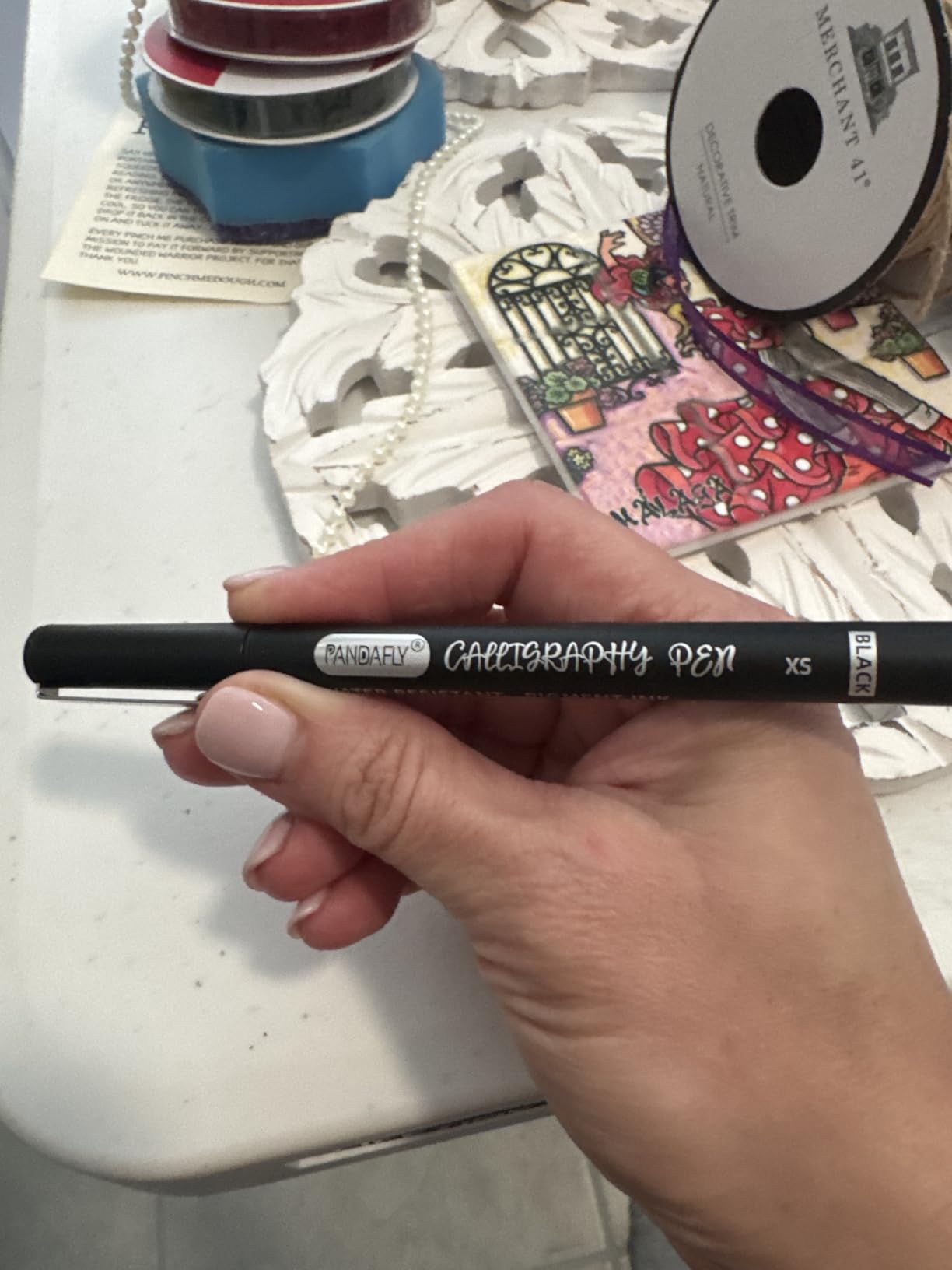 PANDAFLY Calligraphy Pens for Writing, 10 Size, Hand Lettering Pens customer photo 1