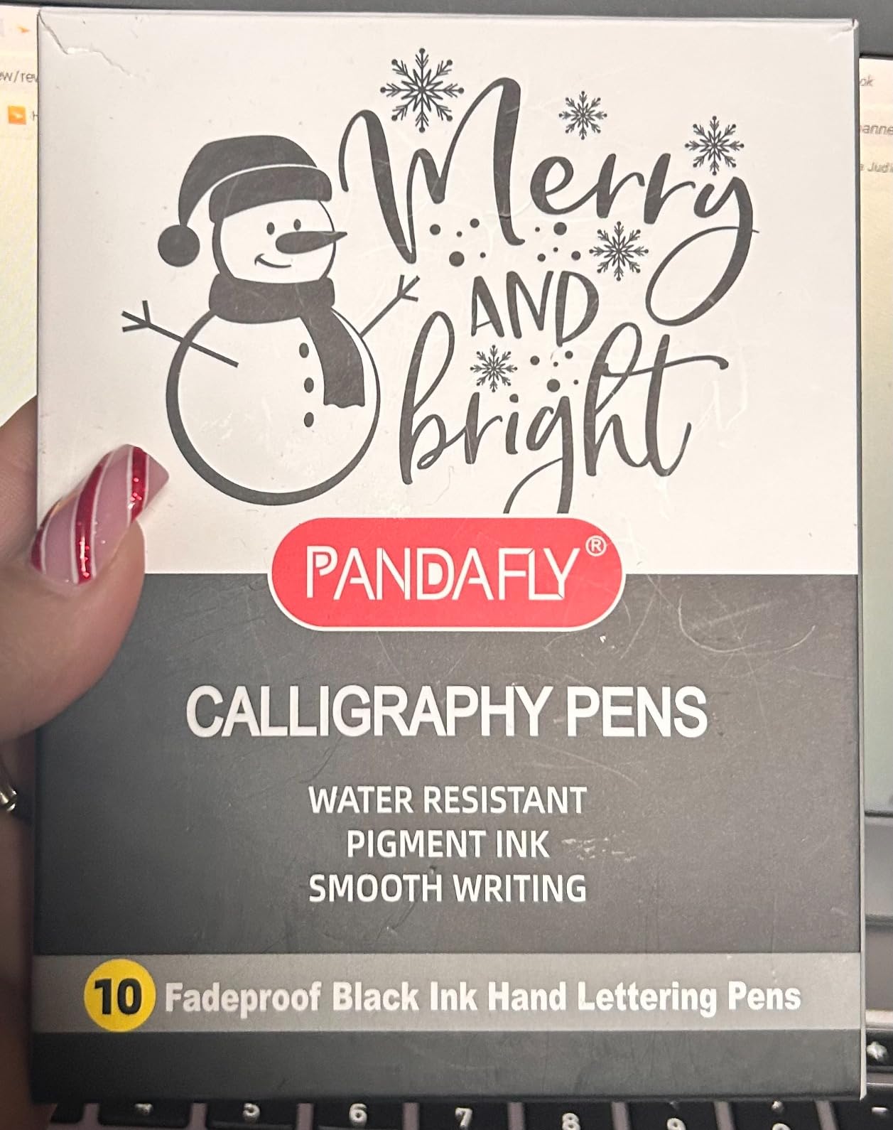 PANDAFLY Calligraphy Pens for Writing, 10 Size, Hand Lettering Pens customer photo 2