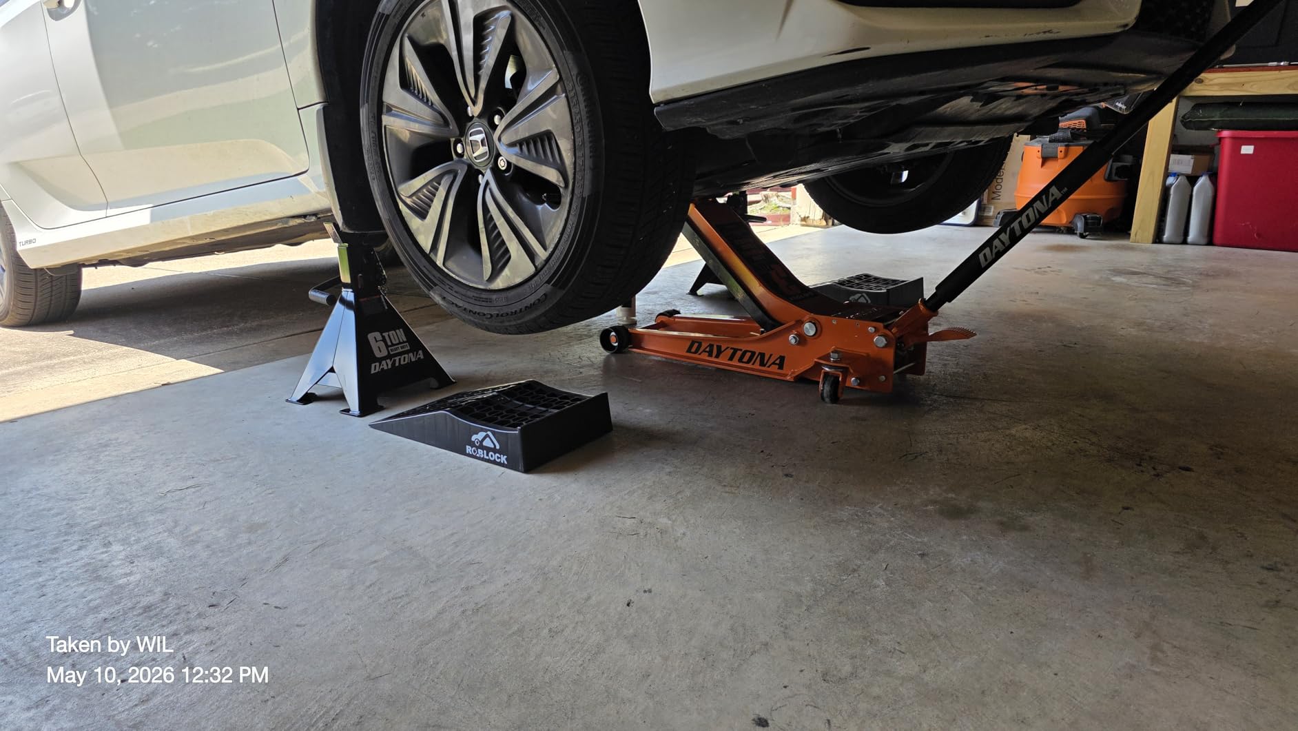 ROBLOCK Car Ramps for Lift and Vehicle Maintenance, Portable Low Profile Car Ramps for Garage, Heavy Duty Tire Ramps with 2.6