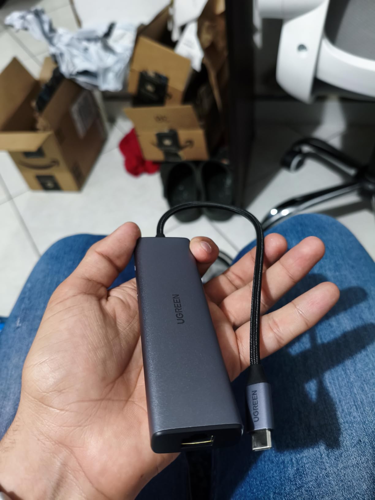 UGREEN Revodok 6 in 1 USB C Hub Gigabit Ethernet Adapter with 4K HDMI customer photo 1