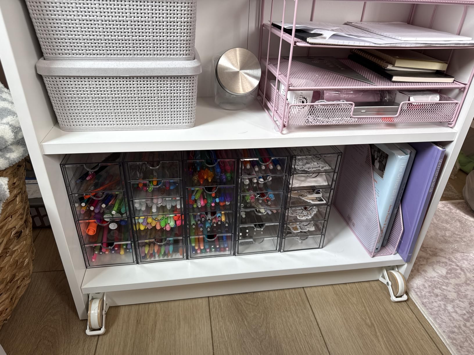 YFXCVSL Acrylic Makeup Organizer with 19 Drawers,Storage Drawer Organizer customer photo 2