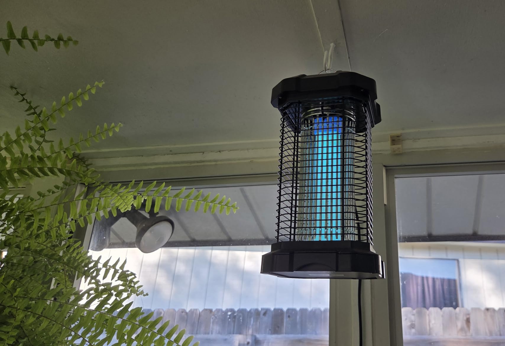 Bug Zapper Outdoor, 4200V Electric Mosquito Zapper Indoor, Insect Fly Zapper Waterproof with 5ft Power Cord, Mosquito Killer for Home, Patio, Kitchen, Backyard, Camping, Plug-in customer photo 2