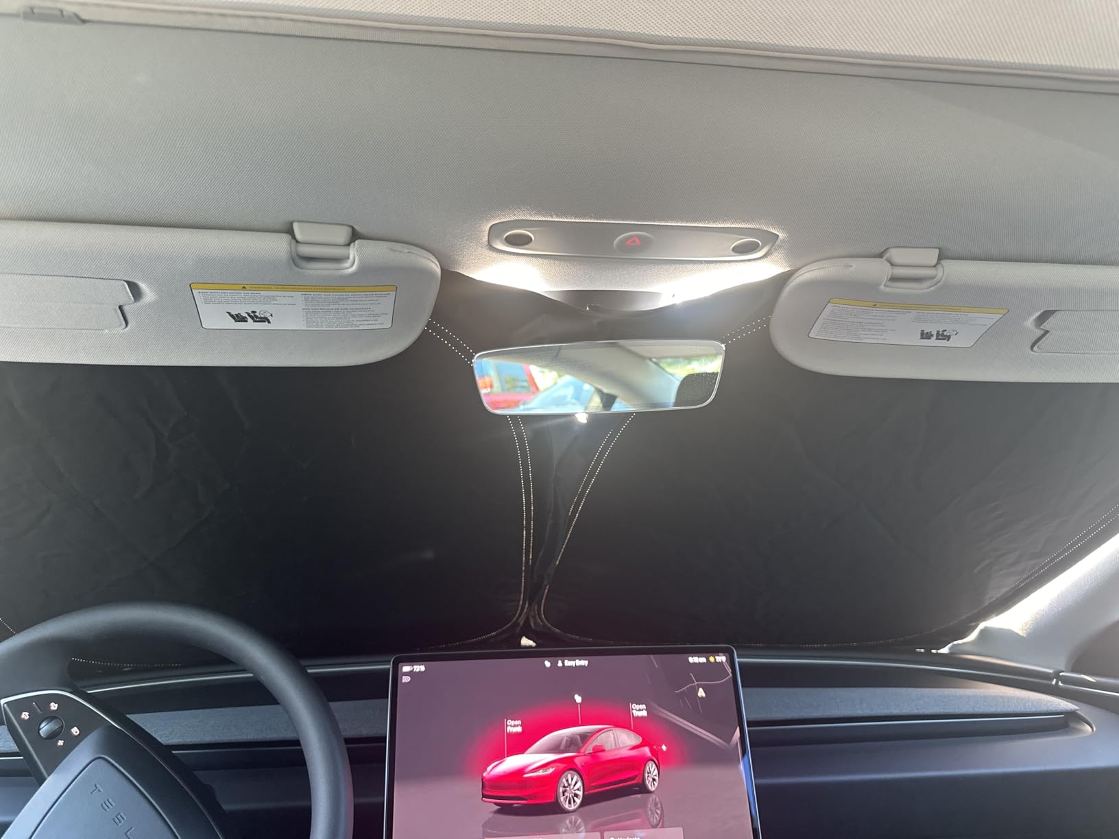 Spigen ZeroGap Windshield Sunshade for All Tesla Model Y & 3 customer photo 1