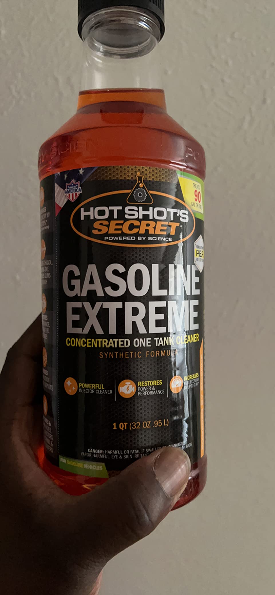 Hot Shot's Secret Gasoline Extreme Fuel Additive, 12 oz customer photo 1