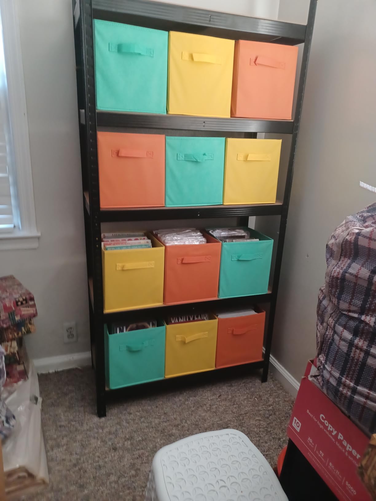 ShellKingdom Storage Bins, Foldable Fabric Storage Cubes And Cloth Storage customer photo 1