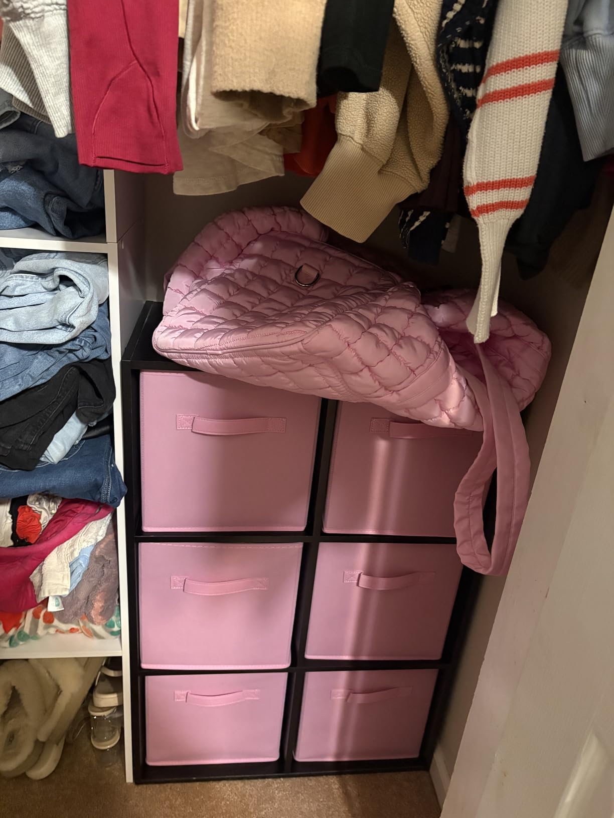 ShellKingdom Storage Bins, Foldable Fabric Storage Cubes And Cloth Storage customer photo 2