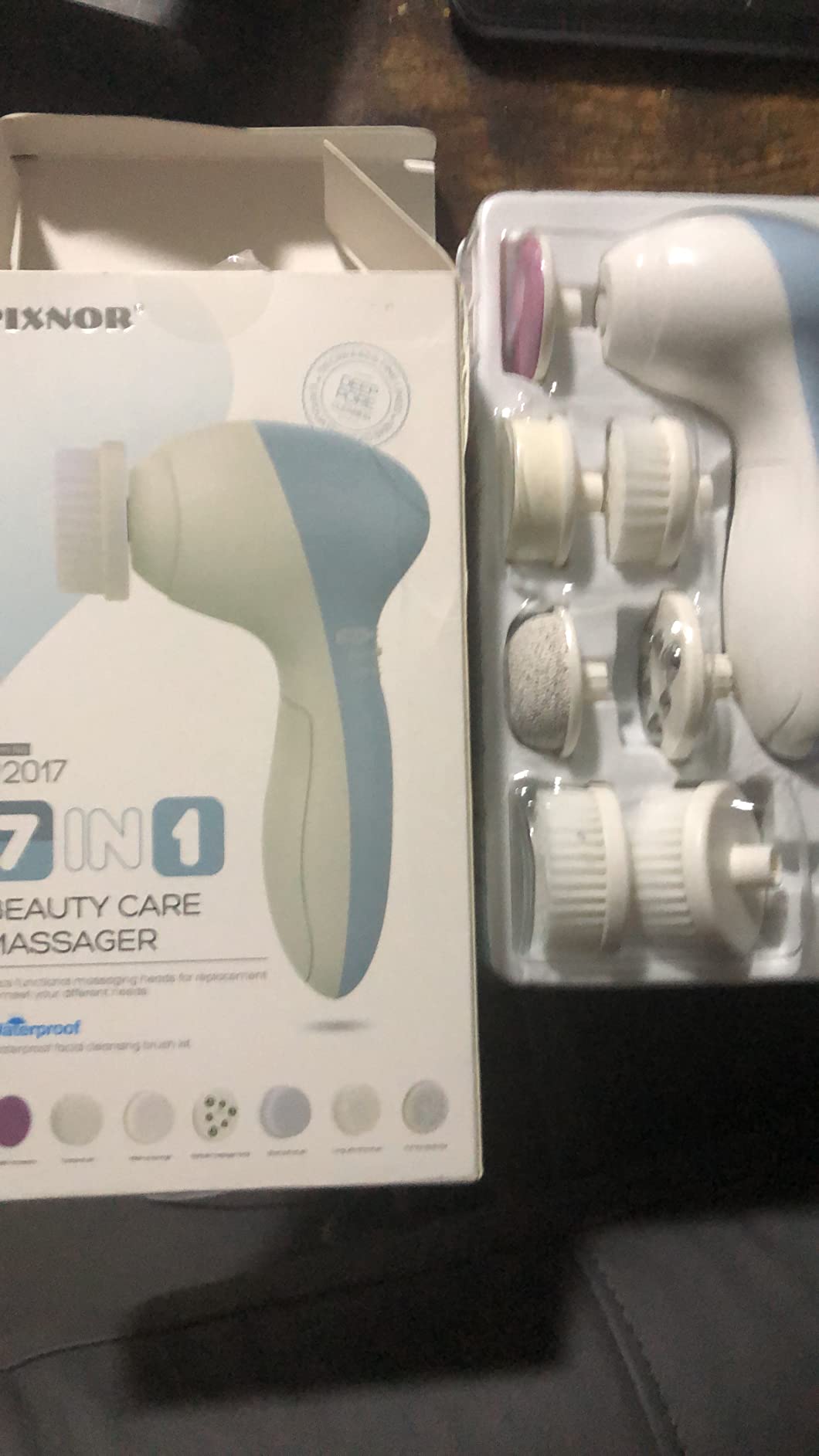 COSLUS Facial Cleansing Brush Face Scrubber, Standard Set, Blue customer photo 1