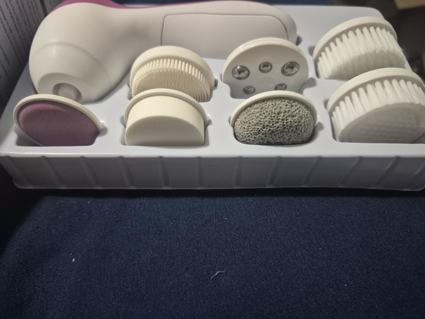 COSLUS Facial Cleansing Brush Face Scrubber, Standard Set, Blue customer photo 2