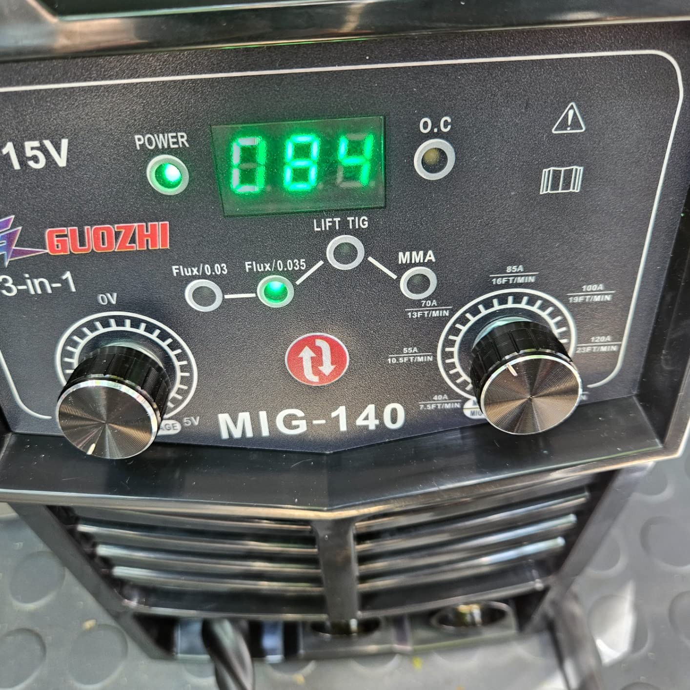 ‌GZ GUOZHI 140A MIG Welder,3-in-1 MIG Welder with FLUX MIG/ARC/Lift TIG Multi-Process,110V Welding Machine,110V Flux Core Welder with Welding Gun(black) customer photo 1
