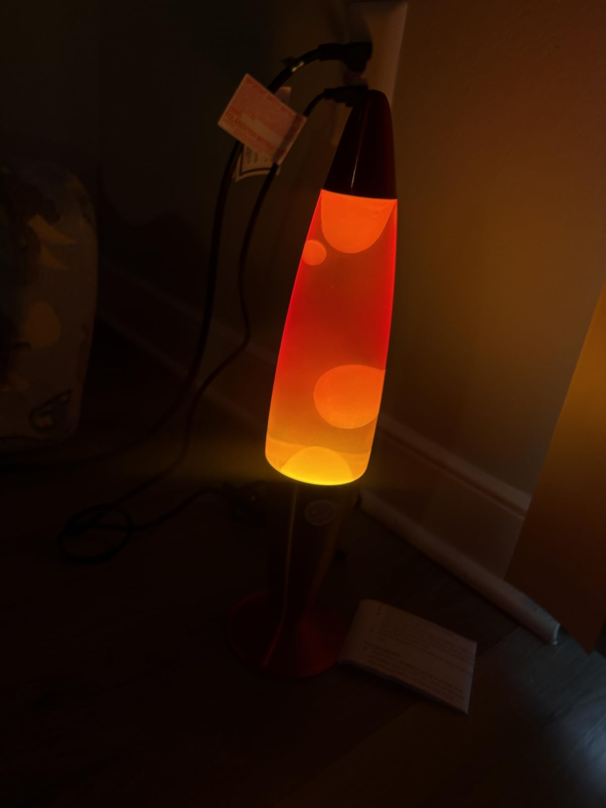 16 Inch Vintage Motion Lamp, 2 Bulbs, Stress Lamp, Relaxing Night Light Mood Lighting Home Decor Living Room Office Bedroom for Adults, Teens and Kids, White Wax Blue Liquid customer photo 2