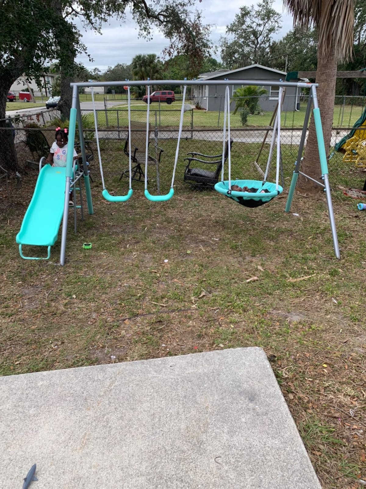 Sportspower Super Saucer Metal Swing Set: 2 Swings customer photo 1