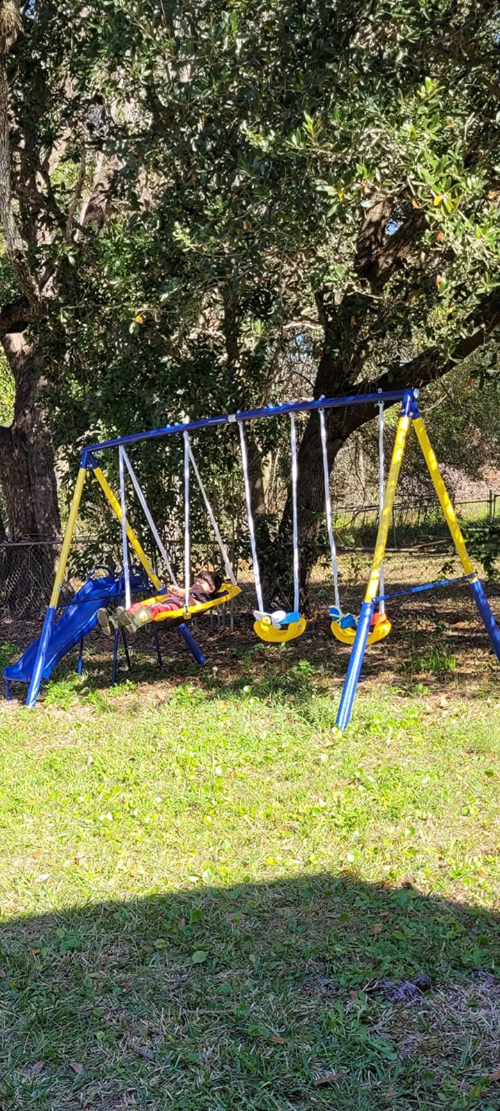 Sportspower Super Saucer Metal Swing Set: 2 Swings customer photo 2
