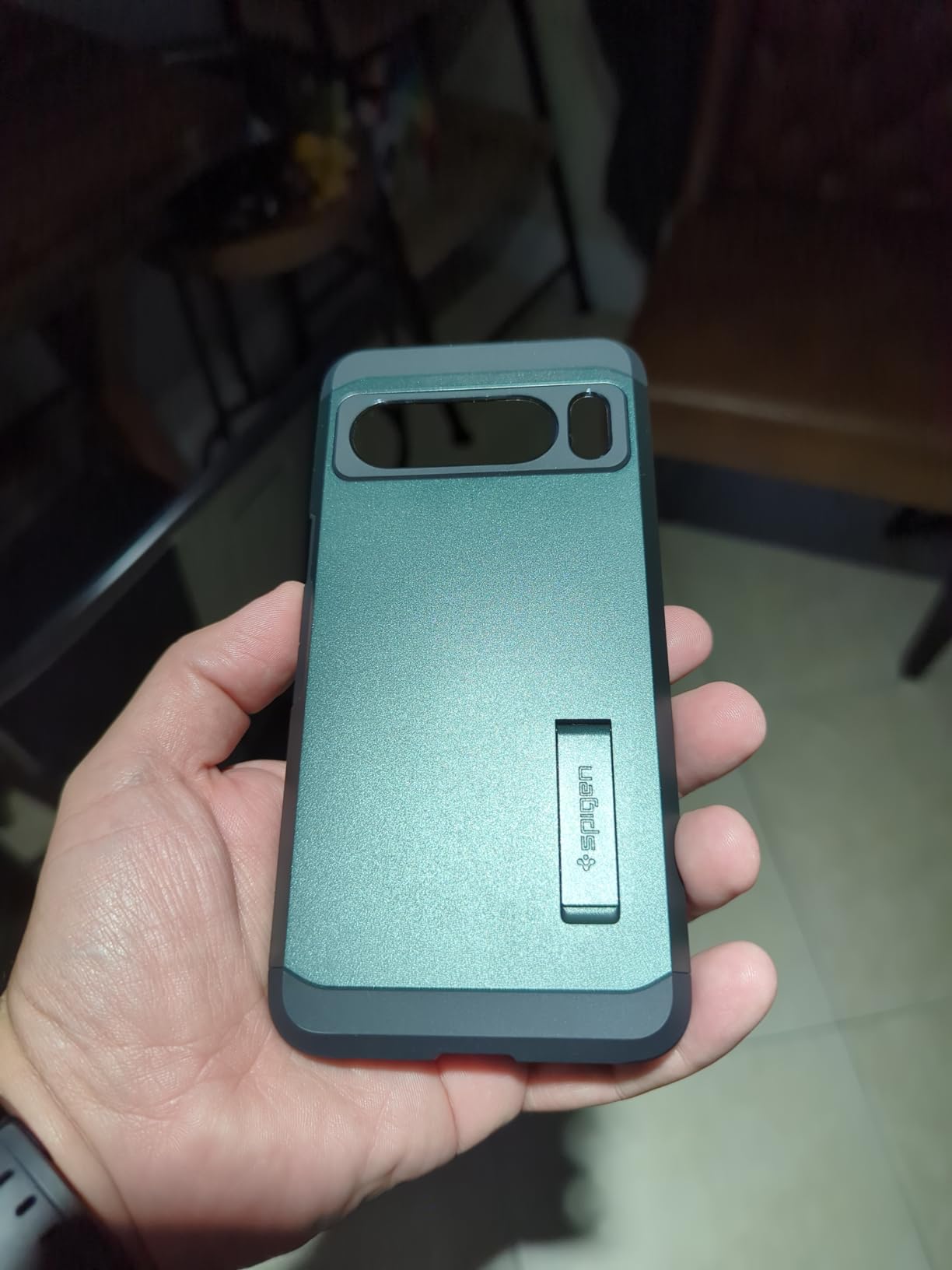 Spigen Tough Armor Designed for Pixel 8 Pro Case (2023) [Kickstand] [Military-Grade Protection] - Black customer photo 1