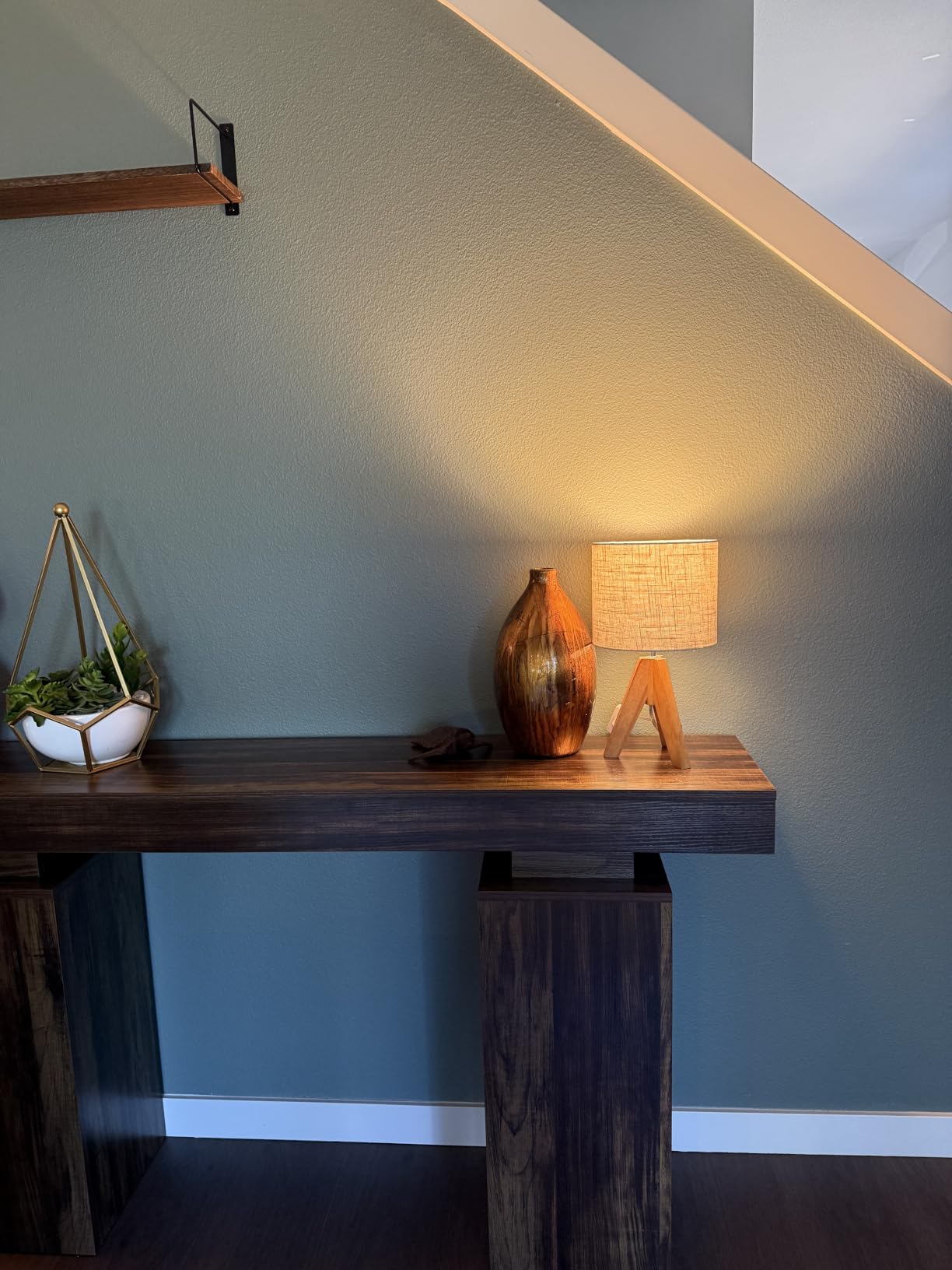 EDISHINE Tripod Table Lamp, Small Cute Bedside Lamp, 14.2 Inch, E26 Base customer photo 2