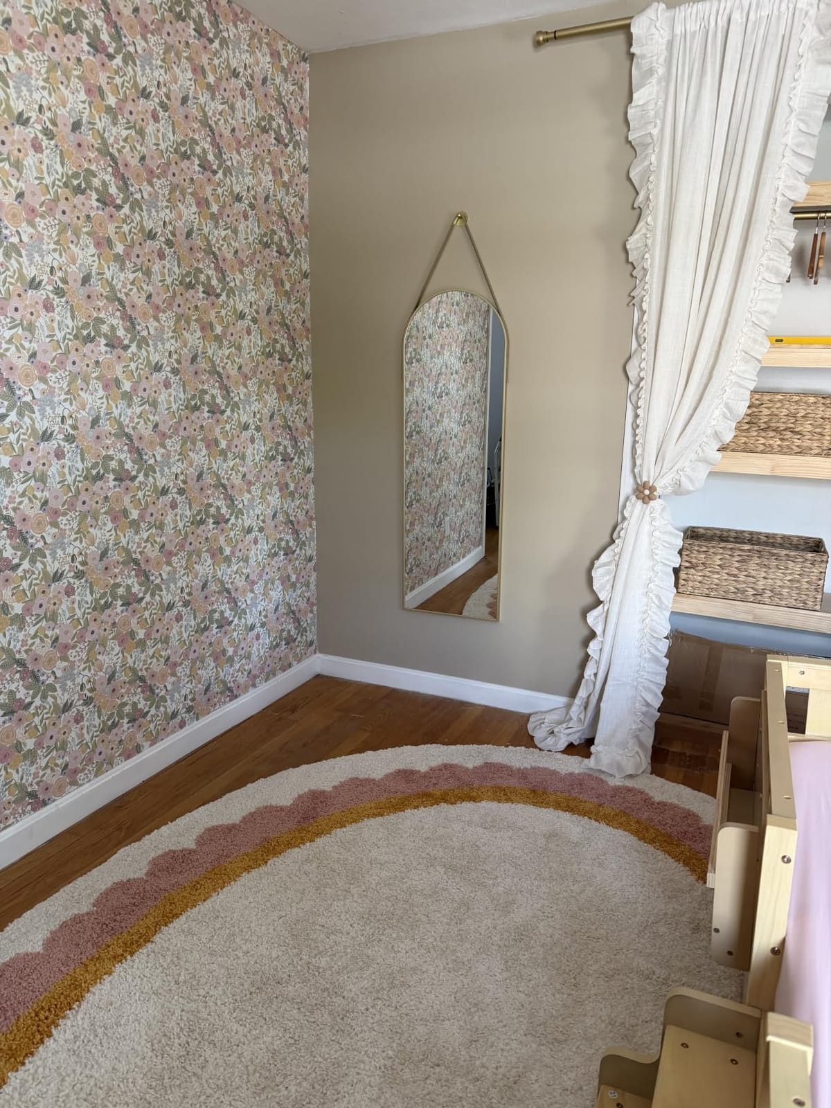 Full Length Mirror, 71''x30'' Arched Floor Body Mirror (Gold) customer photo 1