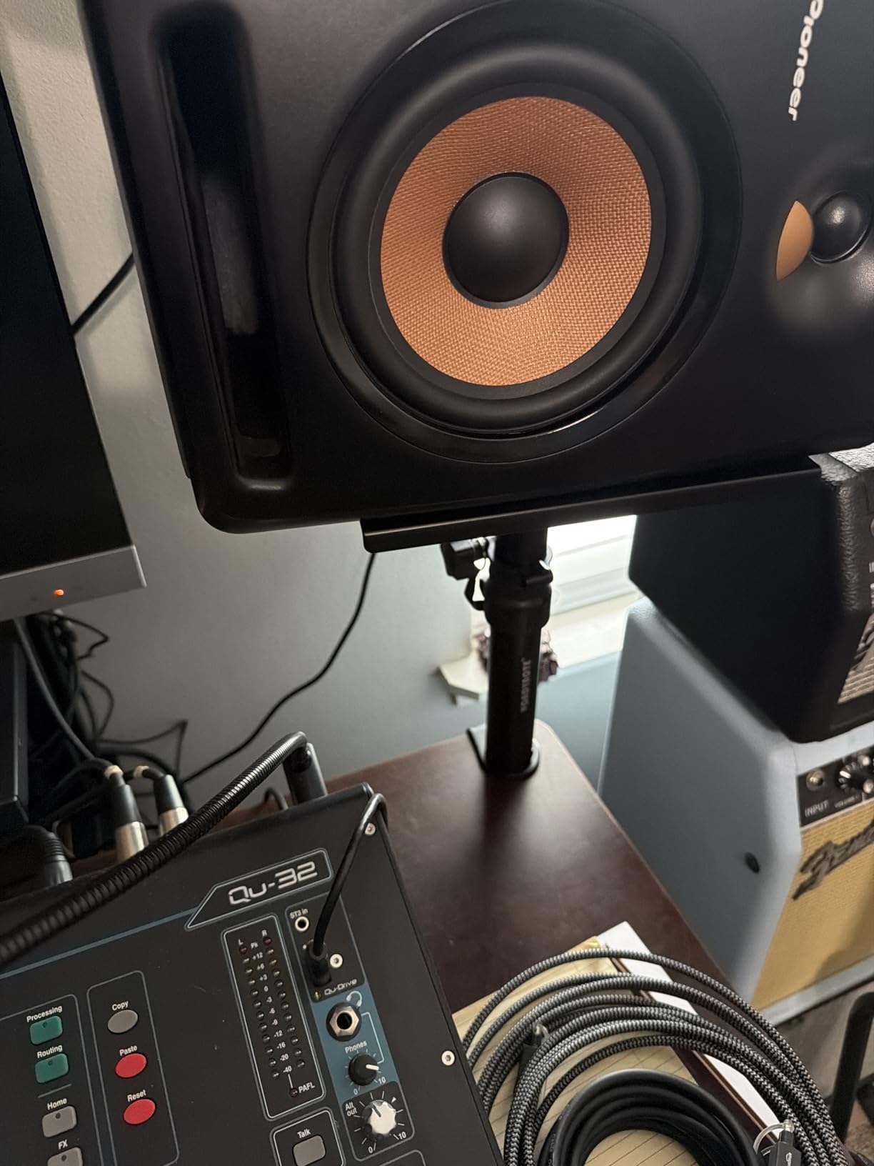 Vondynote Set of 2 Desktop Clamp Speaker Stands Short Studio Monitor Stands customer photo 2
