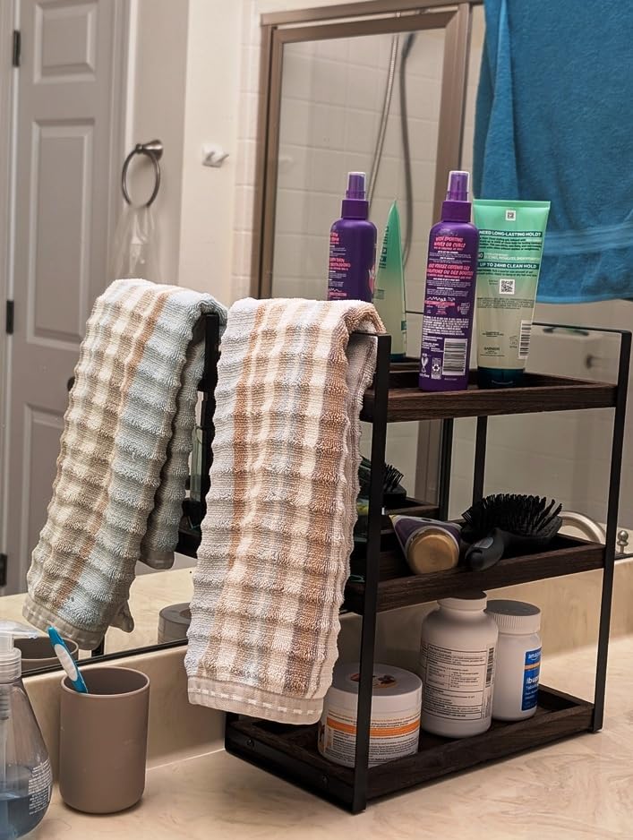 HNRLOY Bathroom Counter Organizer, Bathroom Counter Shelf, Makeup Organizer customer photo 1