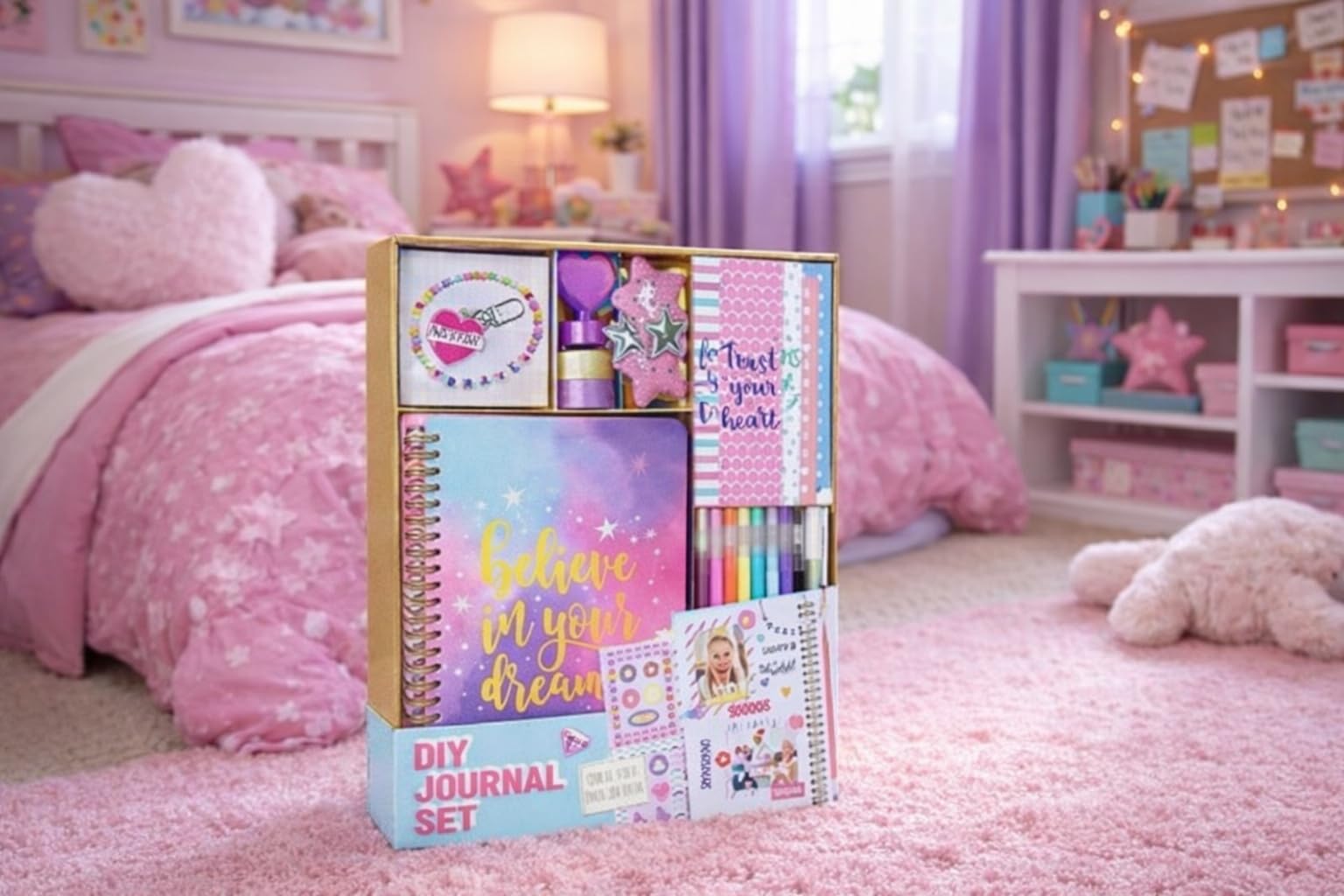 Nollh DlY Journal Kit for Girls Scrapbook Gifts for 8-12 Year Old Girl customer photo 2