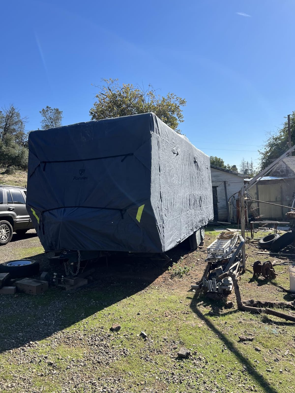 Fonzier RV Cover, Heavy Duty 9 Layers Travel Trailer Cover, 26-28FT customer photo 1