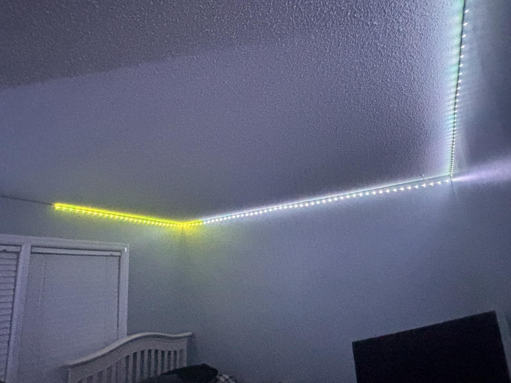 Leeleberd Led Lights for Bedroom 100 ft (2 Rolls of 50ft) Music Sync Color Changing RGB Led Strip Lights with Remote App Control Bluetooth Led Strip, Lights for Room Home Kitchen Party Decor customer photo 1