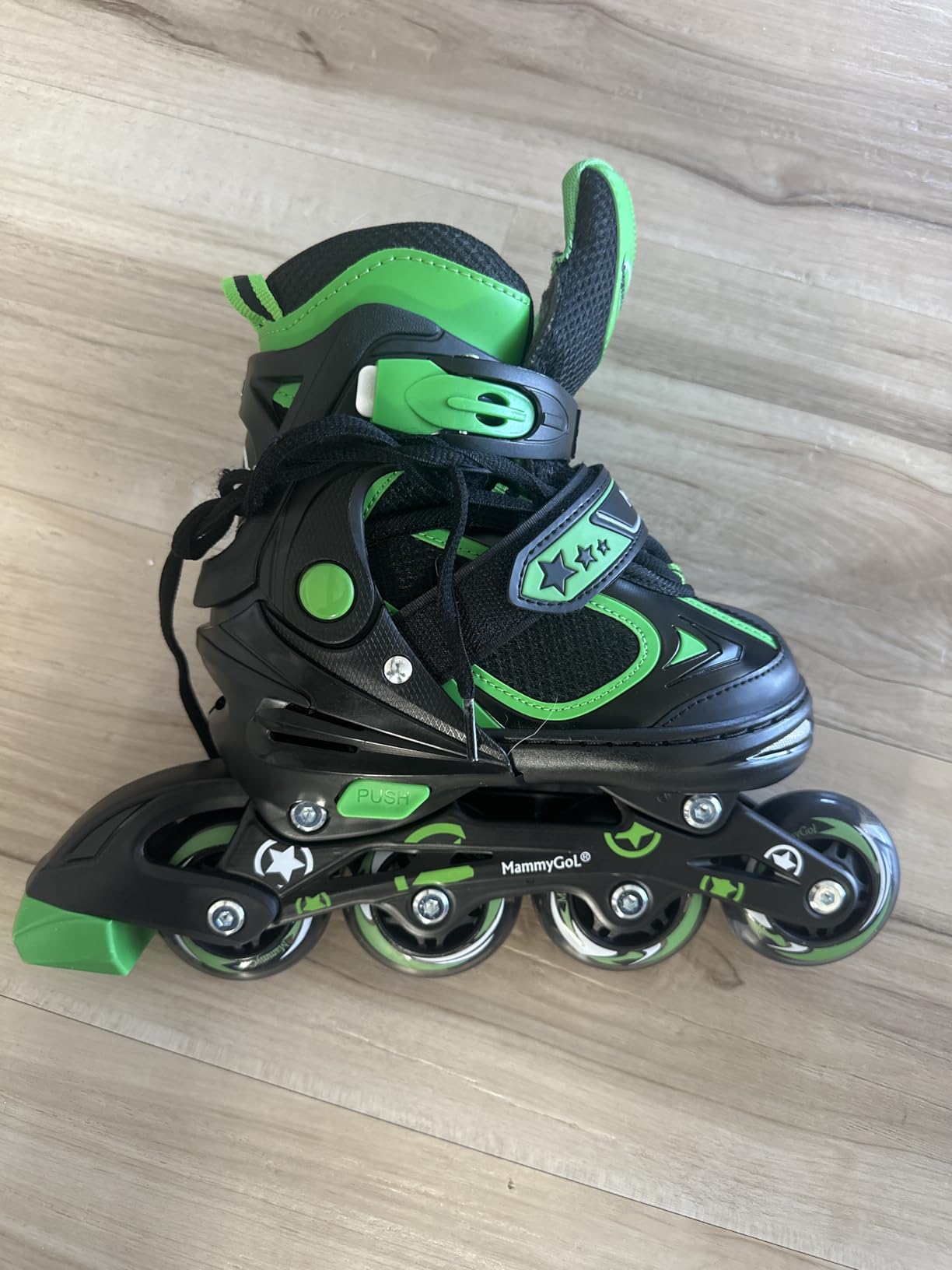 MammyGol Adjustable Inline Skates for Kids Boys Girls Youth Blades Roller Skates with Light up Wheels Ages 4-16 customer photo 2