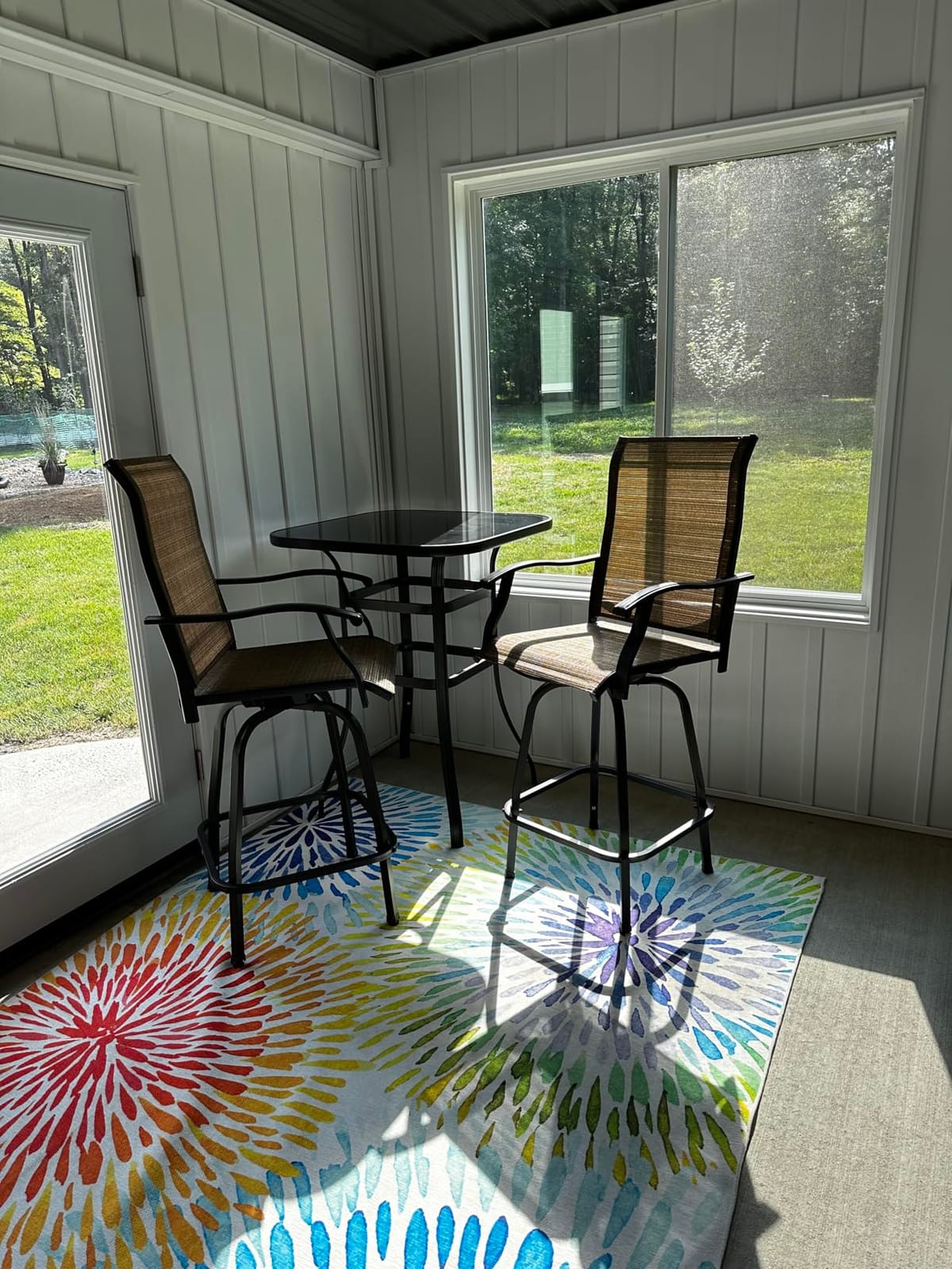Devoko Patio Swivel Bar Set 3 Pieces customer photo 1