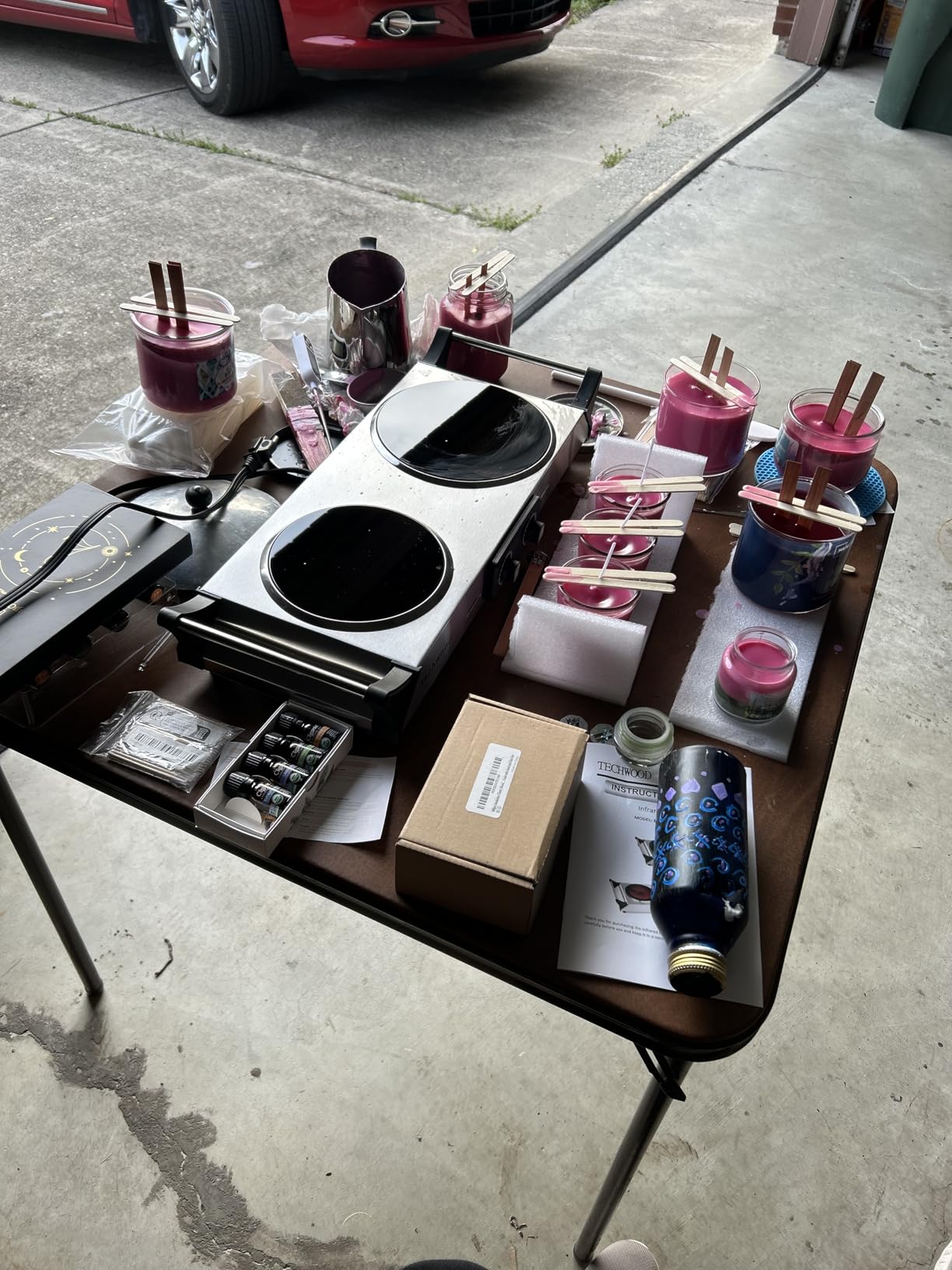 Ohcans Candle Making Kit Supplies for Beginners, Soy Wax DIY Candle Making for Adults, with 900ml Candle Make Pouring Pot, Candle Wicks, Wicks Sticker, Wicks Holder,Soy Candle Wax customer photo 2