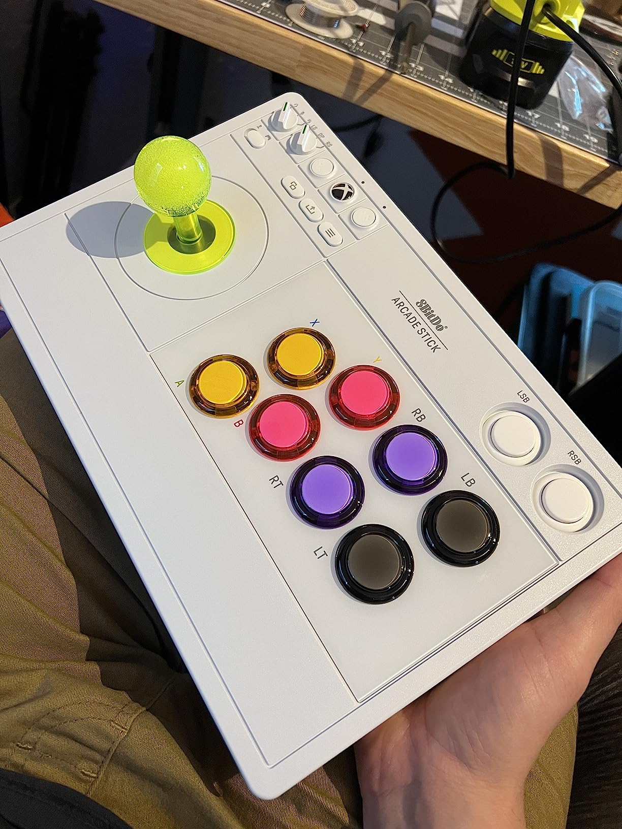 8BitDo Wireless Arcade Stick for Xbox Series X|S, Xbox One and Windows 10, Arcade Fight Stick with 3.5mm Audio Jack - Officially Licensed (Black) customer photo 1