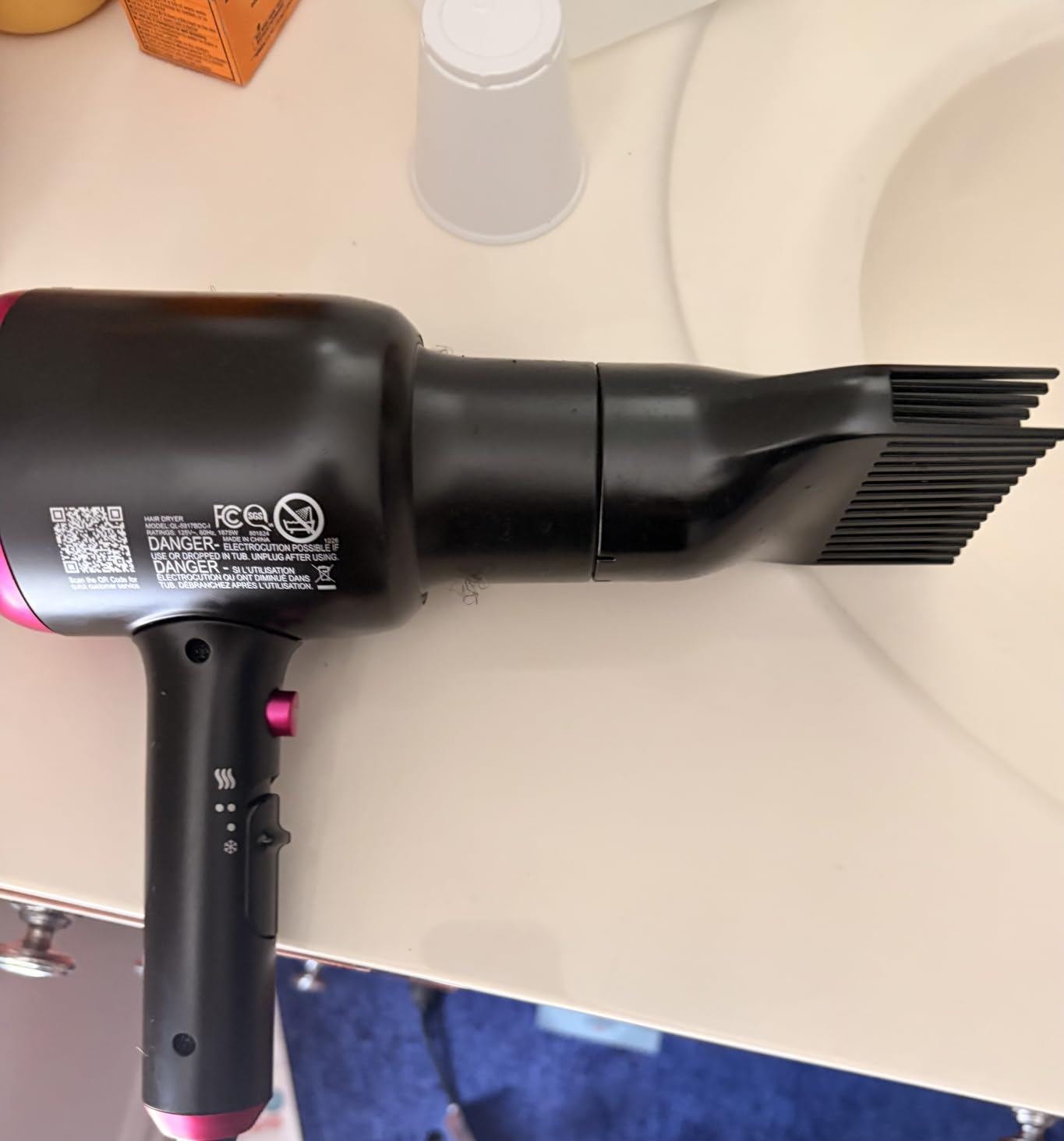 Wavytalk Blown Away Ionic Hair Dryer with Diffuser for Curly Hair customer photo 1