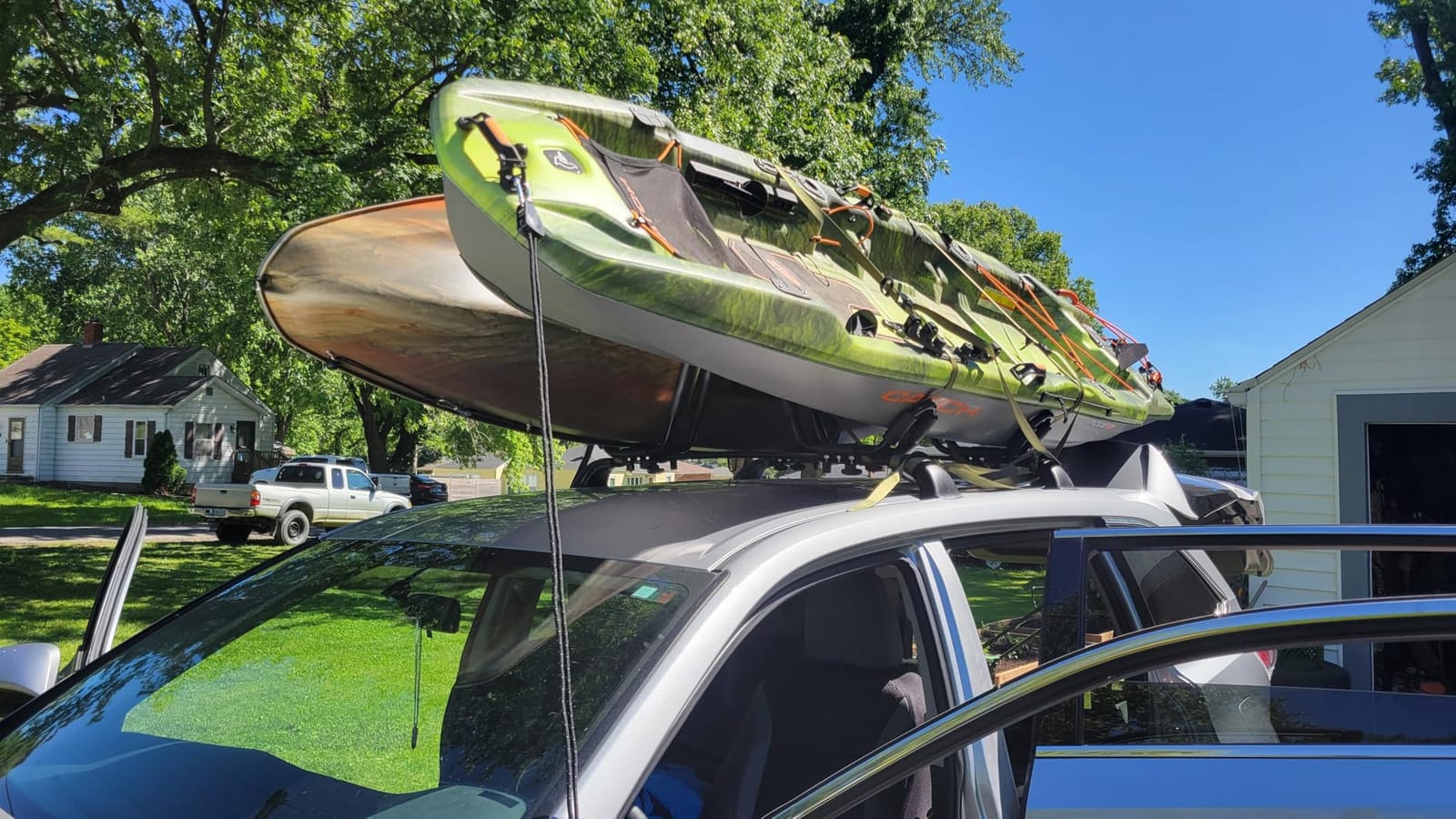 2 Pairs Kayak Roof Rack for Car Top Roof Mount Carrier customer photo 2
