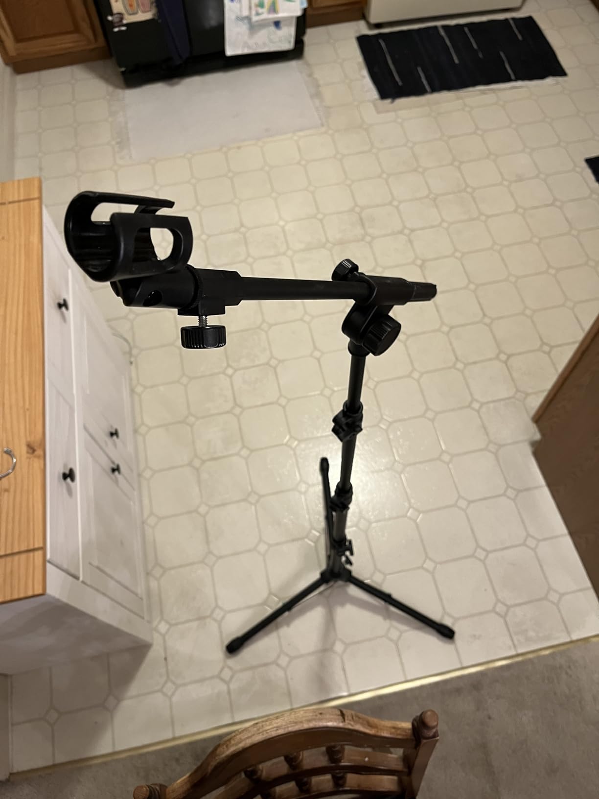 InnoGear Mic Stand Tripod Boom Arm Floor Microphone Stand Height Adjustable | Fast Assembly, Carrying Bag Included, Max Height 89.8