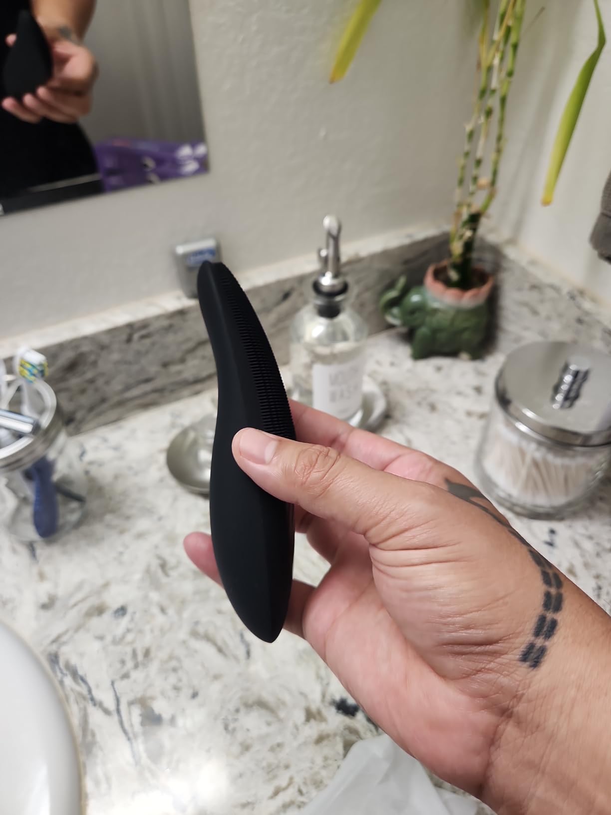 COSLUS JMY05 Silicone Face Scrubber Facial Cleansing Brush, Heat Eye Care customer photo 1
