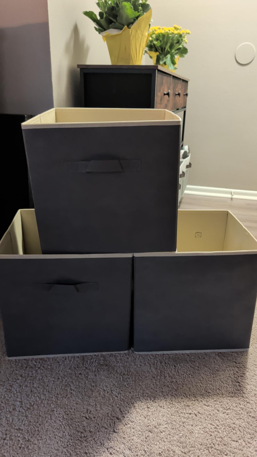 Lifewit Storage Cubes, 11 Inch Organizer Bins, 18L Gray, 12 Packs customer photo 1