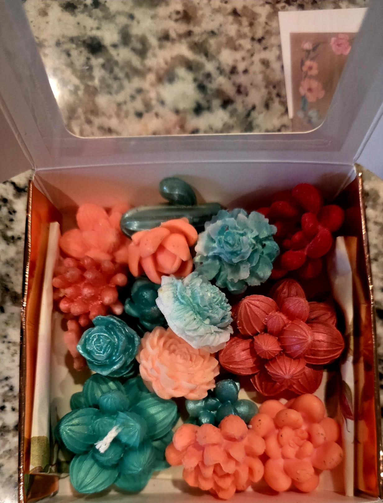 Navani 9 Pack Succulent Silicone Mold,Flower Resin Mold,Silicone Candle Molds.3D Cacti Candle Mold Silicone for Scented Candles Soaps Making, Wax, Resin Casting,Soap Cake Dessert Mousse Mold (A) customer photo 2