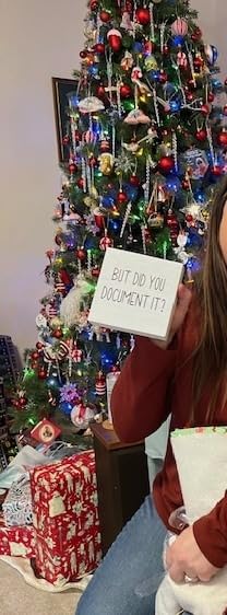 But Did You Document It Office Decor Wooden Box Sign Decorative Funny Office Wood Box Sign Home Rustic Farmhouse Square Desk Decor Sign for Shelf Office Desk Accessories 5 x 5 Inches customer photo 1