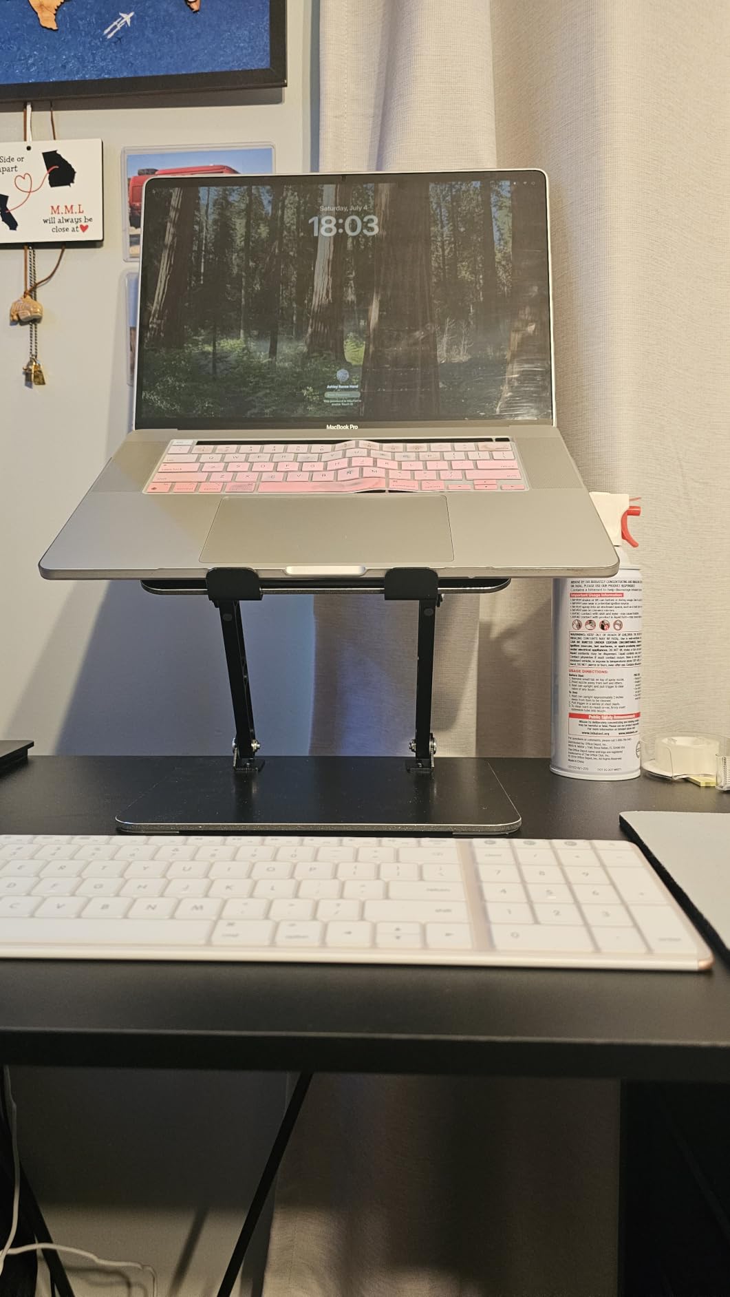 Adjustable Laptop Stand for Desk, Metal Laptop Riser Holder customer photo 1