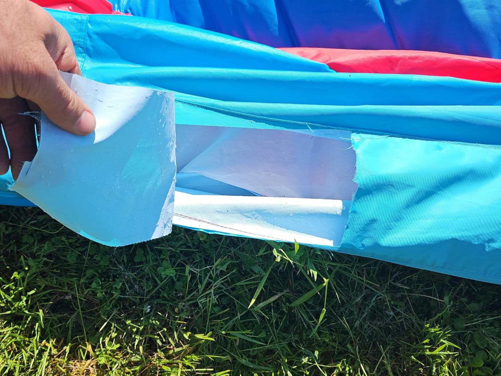 Causeair Inflatable Water Slide with Bounce House,Dolphin Styling,Splashing Pool,Double Water Cannon,Climbing Wall,Heavy Duty Air Blower,Inflatable Water Park Slide for Kids Backyard Summer customer photo 2
